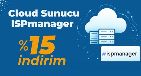 ISPmanager Lisanslı Cloud Sunucularda %15 İndirim